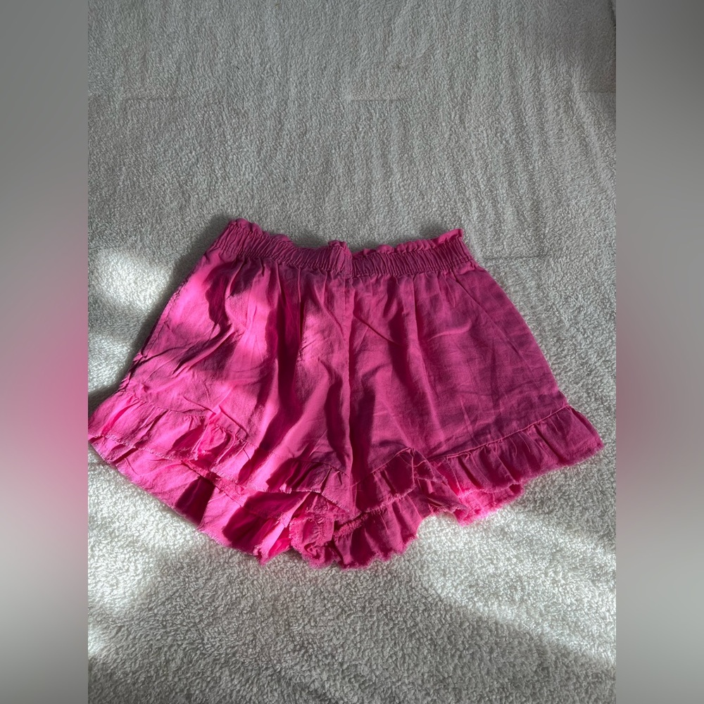 Aerie pink flowy shorts